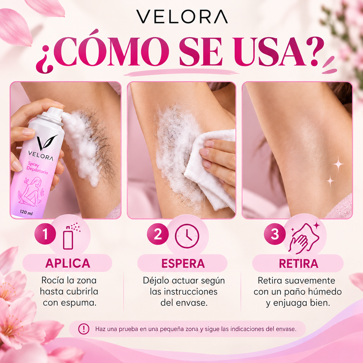 VELORA | Spray Depilatorio
